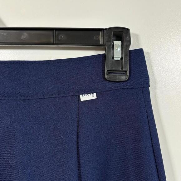 Vintage 70s NWT Levis Strauss Polyester Dress Pants Womens Sz 10 Navy Made USA - Picture 8 of 9